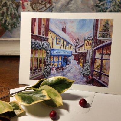 Lightbear Lane at Christmas - pack of 3 cards, free delivery