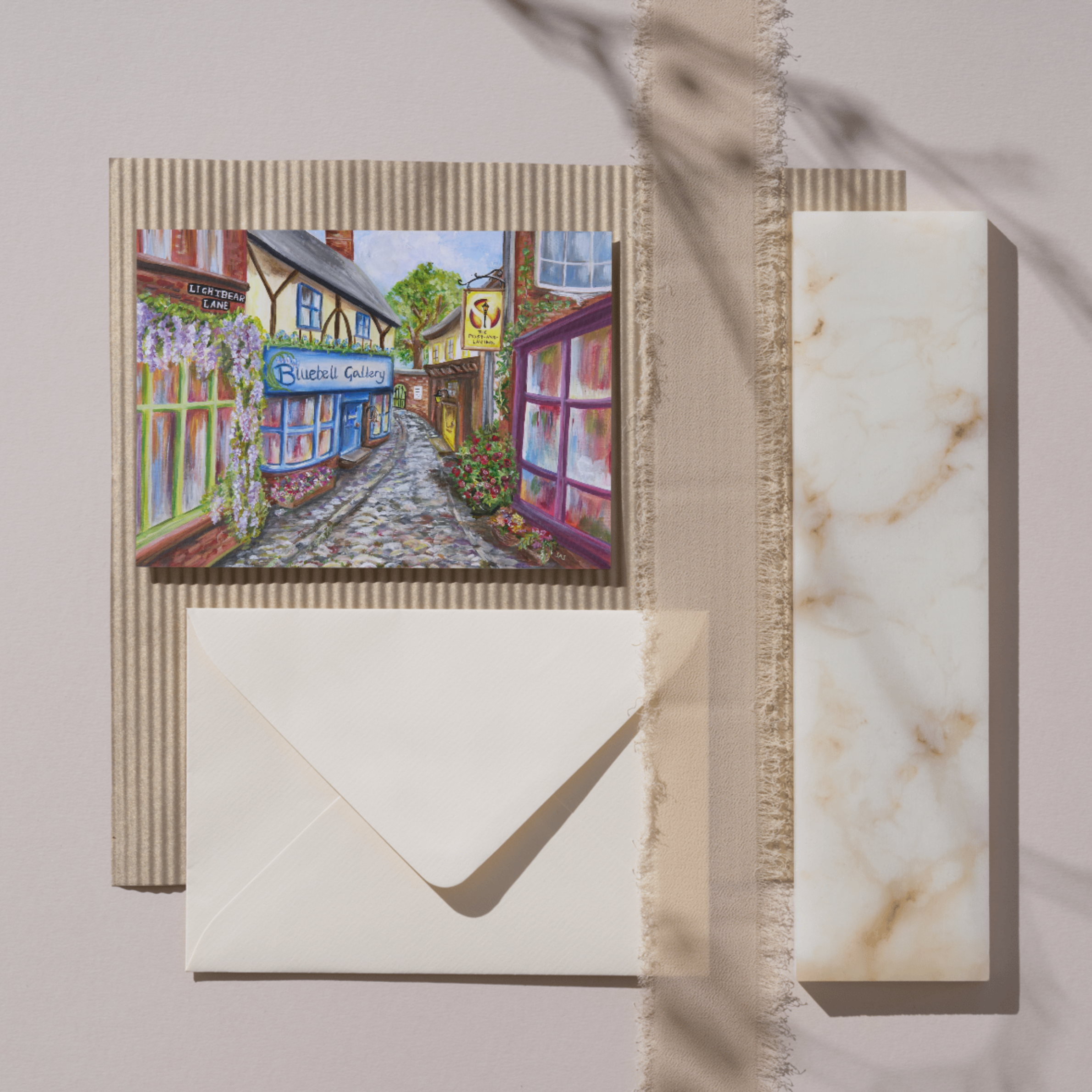 Lightbear Lane in Summer - pack of 3 cards, free delivery