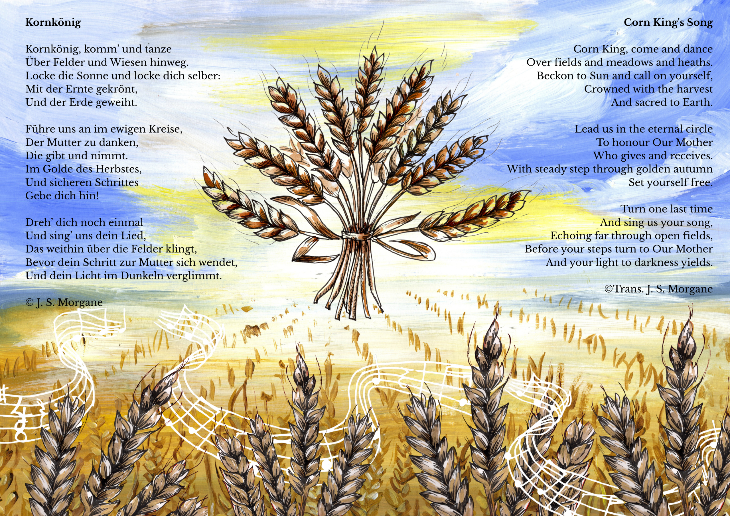 Corn King's Song - art print